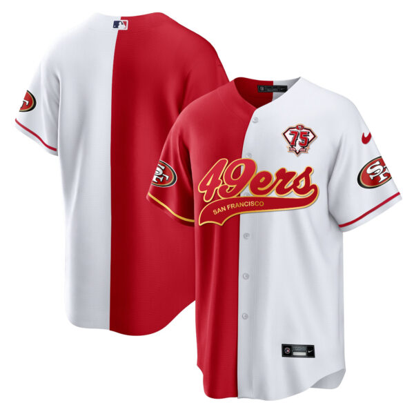 Men's 49ers Cool Base Gold Jersey V2 - All Stitched - Image 60