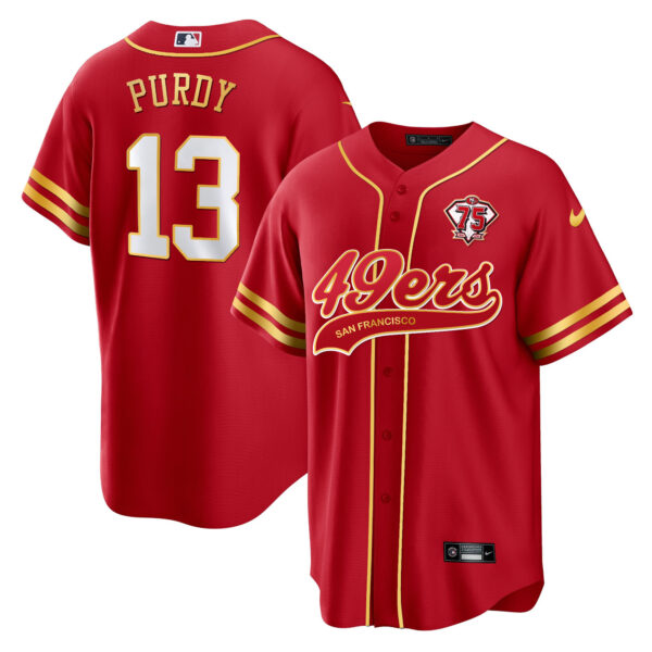 Men's 49ers Cool Base Gold Limited Jersey - All Stitched - Image 4