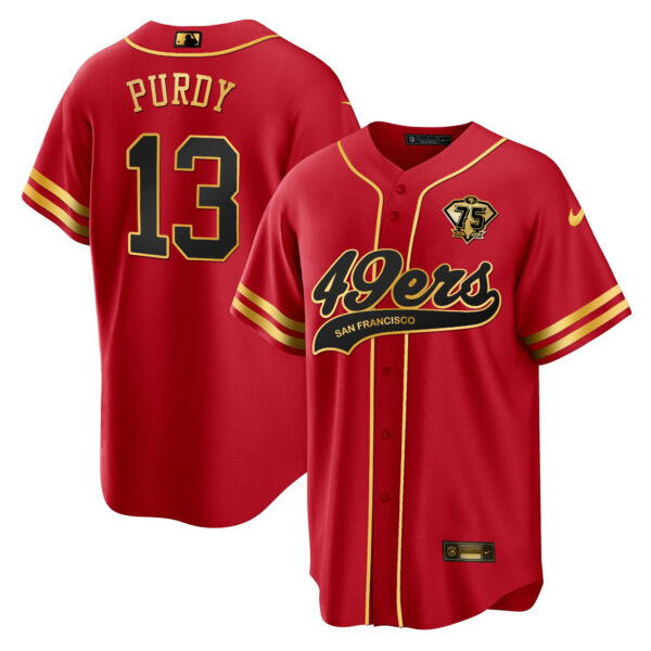 Men's 49ers Cool Base Gold Limited Jersey - All Stitched - Image 24