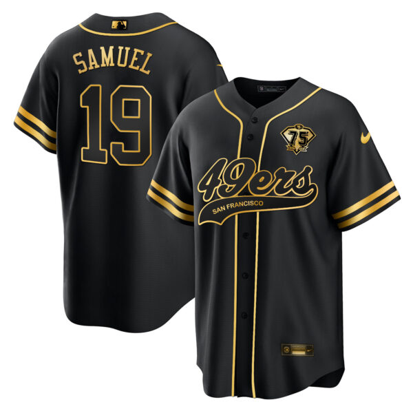 Men's 49ers Cool Base Gold Limited Jersey - All Stitched - Image 42