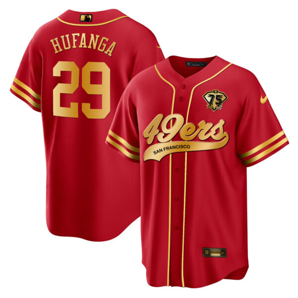 Men's 49ers Cool Base Gold Limited Jersey V2 - All Stitched - Image 18