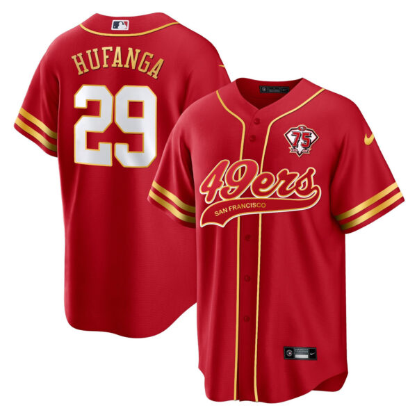 Men's 49ers Cool Base Gold Limited Jersey V2 - All Stitched - Image 29