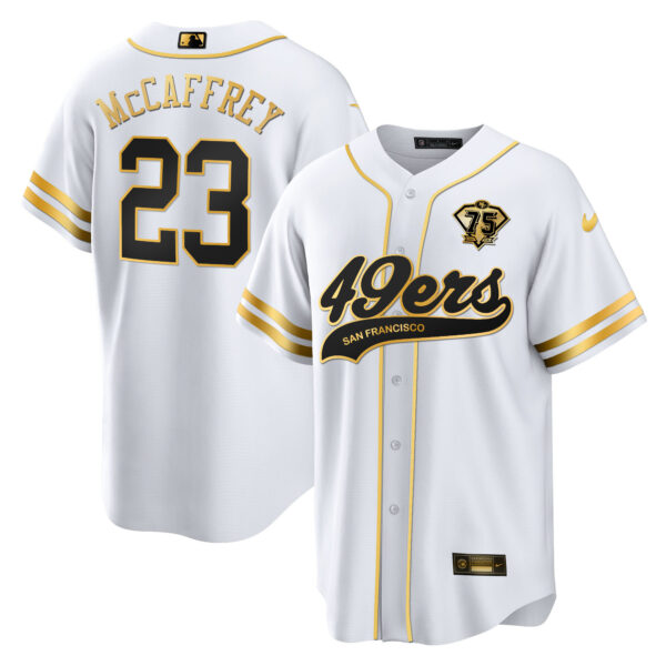Men's 49ers Cool Base Gold Limited Jersey V2 - All Stitched - Image 41