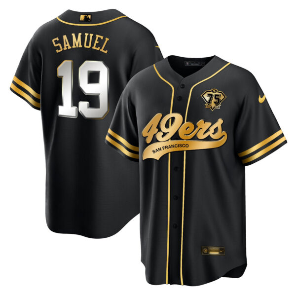 Men's 49ers Cool Base Gold Limited Jersey V2 - All Stitched - Image 69