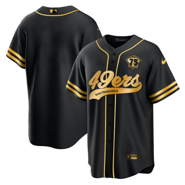 Men's 49ers Cool Base Gold Limited Jersey V2 - All Stitched - Image 70