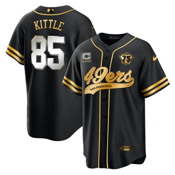 Men's 49ers Cool Base Gold Limited Jersey V2 - All Stitched - Image 63