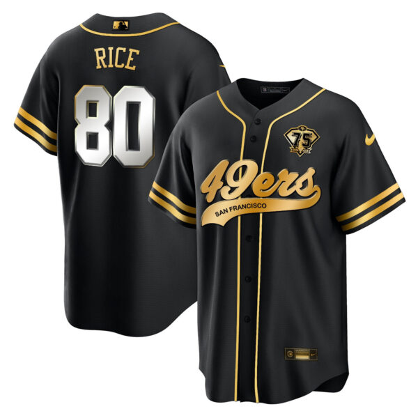 Men's 49ers Cool Base Gold Limited Jersey V2 - All Stitched - Image 65