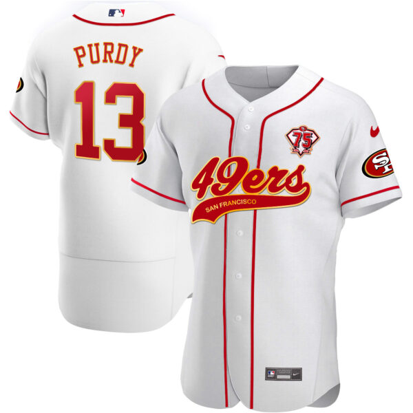 Men's 49ers Flex Base Gold Jersey - All Stitched - Image 13