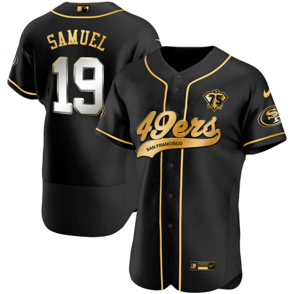 Men's 49ers Flex Base Gold Jersey - All Stitched - Image 32