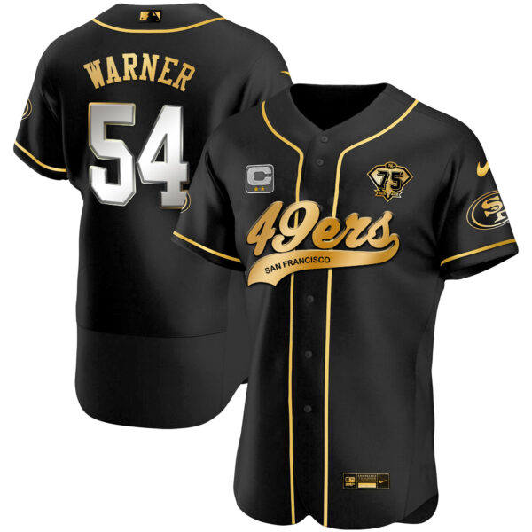 Men's 49ers Flex Base Gold Jersey - All Stitched - Image 35