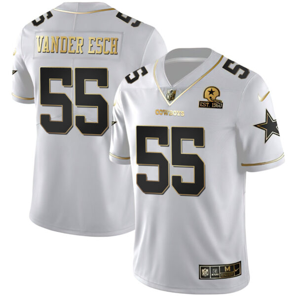 Cowboys White Gold Est 1960 Patch - All Stitched - Image 8
