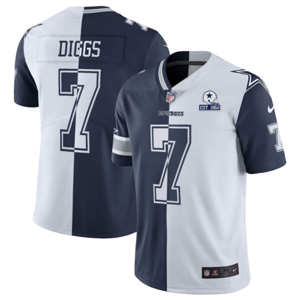 Men's Cowboys Gold & Split Vapor Est 1960 Patch Jersey - All Stitched - Image 7