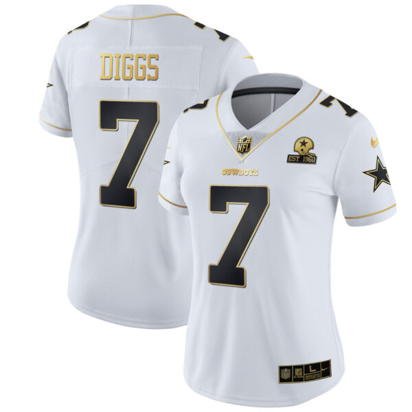 Women's Cowboys Black Gold & White Gold - All Stitched - Image 15