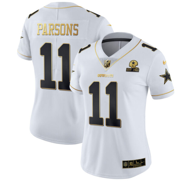 Women's Cowboys Black Gold & White Gold - All Stitched - Image 9