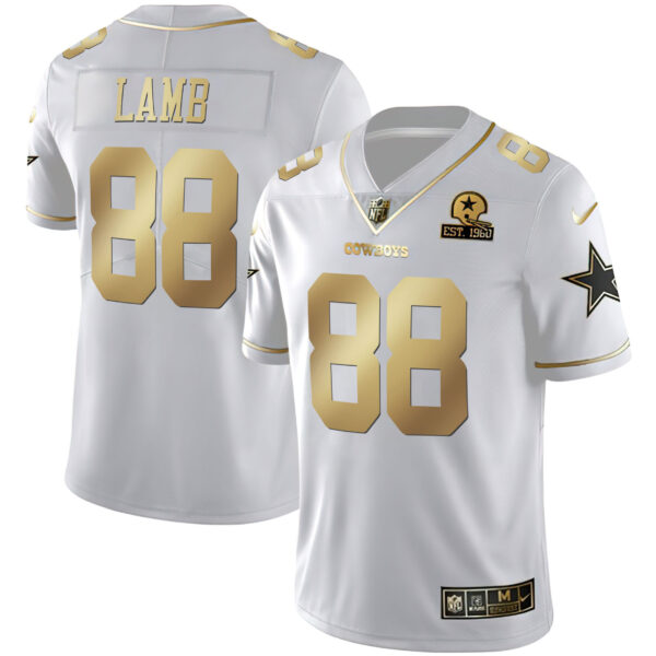 Men's Cowboys Black & White Gold Vapor Limited - All Stitched - Image 12