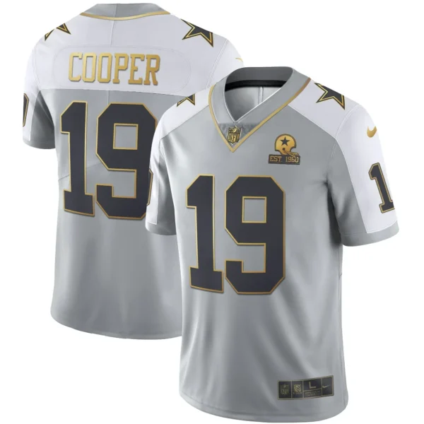 Men's Cowboys Gray Gold Vapor Est 1960 Patch - All Stitched - Image 4