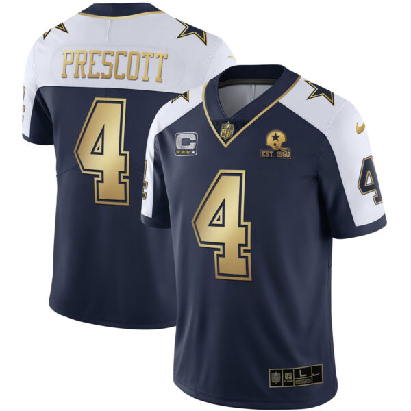 Men's Cowboys Alternate Vapor Black Gold & Navy Gold Limited - All Stitched - Image 9