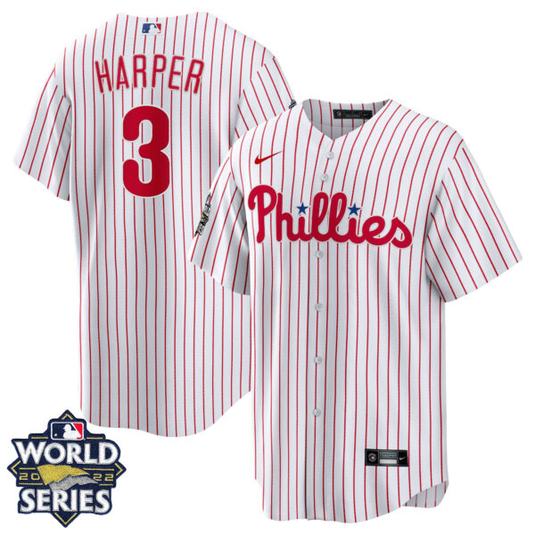 Men's Philadelphia Phillies Gold 2022 World Series Jersey - All Stitched - Image 31