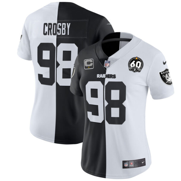 Women's Raiders 60th Season Patch Gold & Split - All Stitched - Image 19