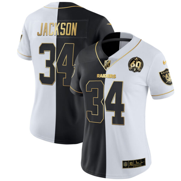 Women's Raiders 60th Season Patch Gold & Split - All Stitched - Image 28