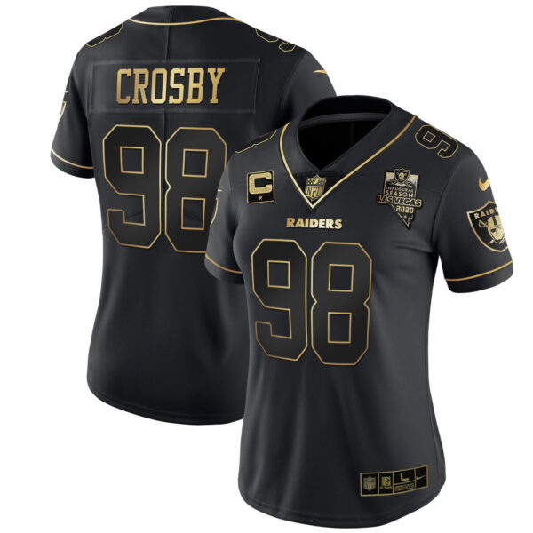 Women's Raiders Inaugural Season Patch Gold & Split - All Stitched - Image 11