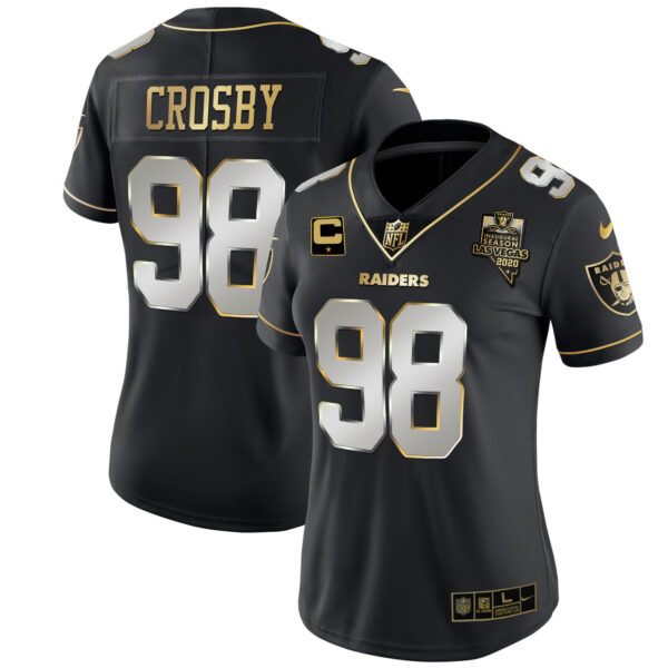 Women's Raiders Inaugural Season Patch Gold & Split - All Stitched - Image 51
