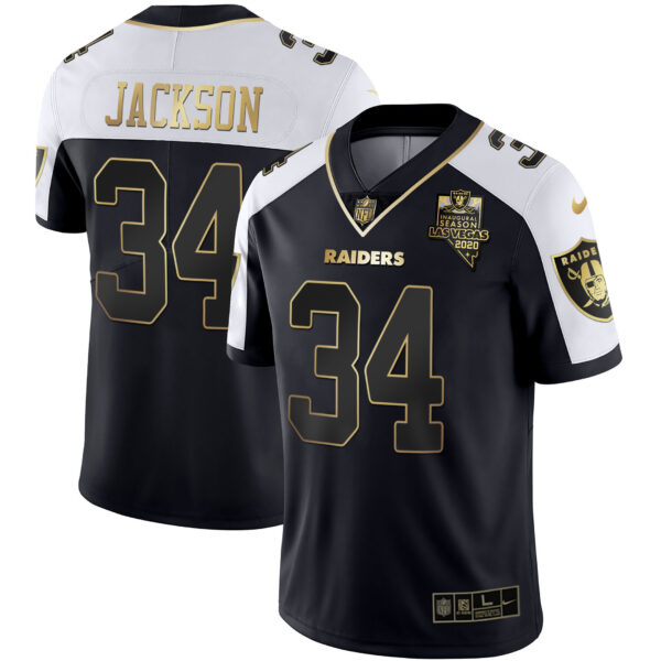 Men's Raiders Alternate Vapor Black Gold & Black Inverted Limited Inaugural Season Patch - All Stitched - Image 4