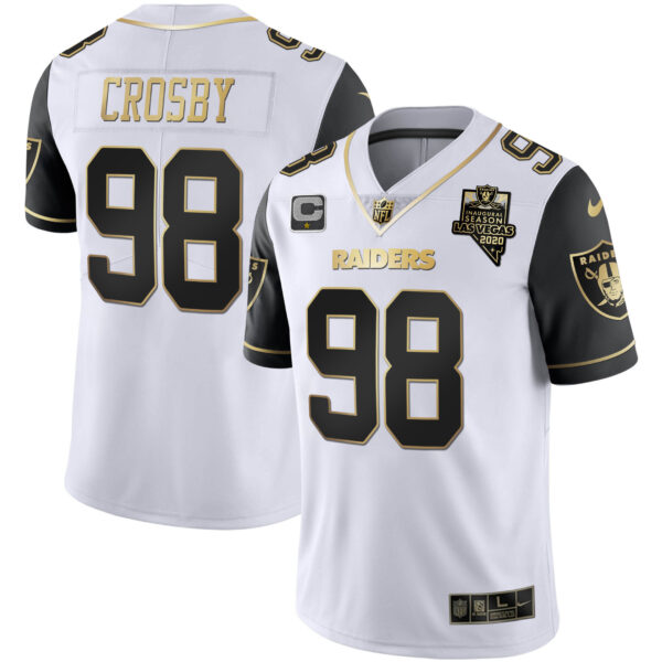 Men's Raiders Alternate Vapor Black Gold & Black Inverted Limited Inaugural Season Patch - All Stitched - Image 19