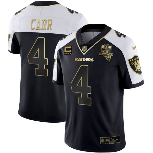 Men's Raiders Alternate Vapor Black Gold & Black Inverted Limited Inaugural Season Patch - All Stitched - Image 2