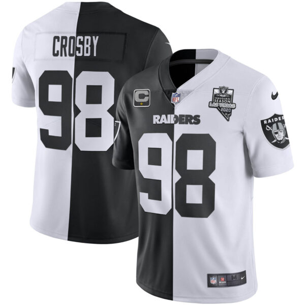 Men's Raiders Inaugural Season Patch Gold & Split - All Stitched - Image 19