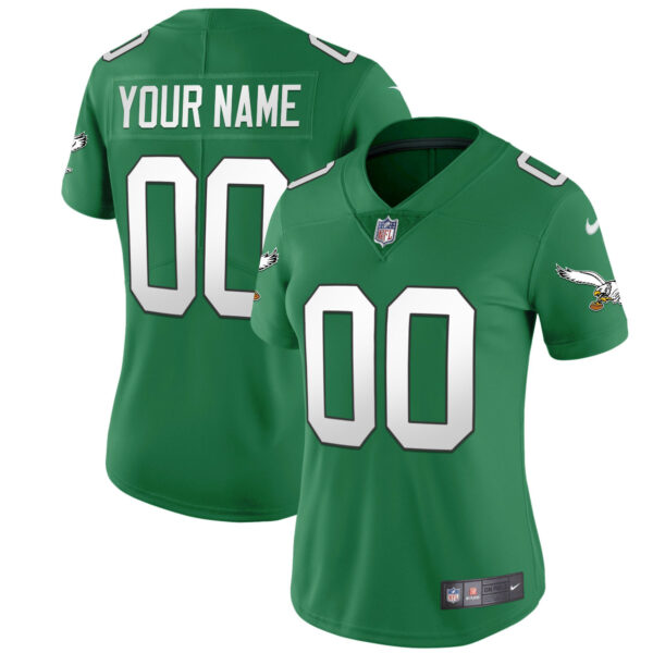 Eagles Kelly Green Gold Custom Jersey - All Stitched - Image 9
