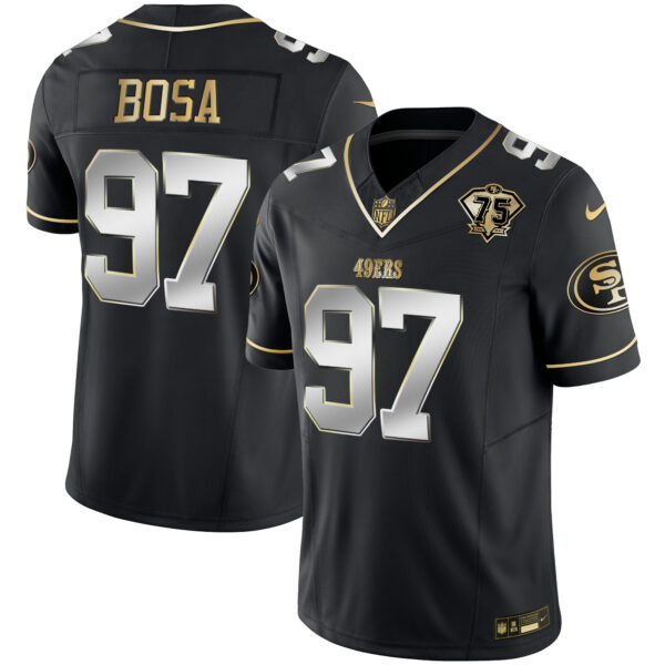 Youth's 49ers 2023 Vapor Gold Limited Jersey - All Stitched - Image 27