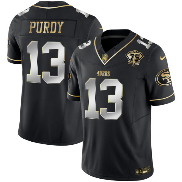 Youth's 49ers 2023 Vapor Gold Limited Jersey - All Stitched - Image 23
