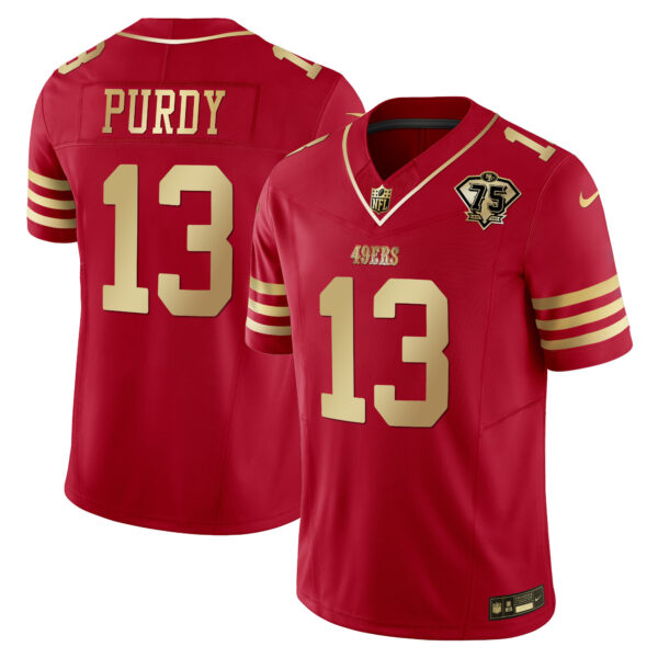 Youth's 49ers 2023 Vapor Gold Limited Jersey - All Stitched - Image 33