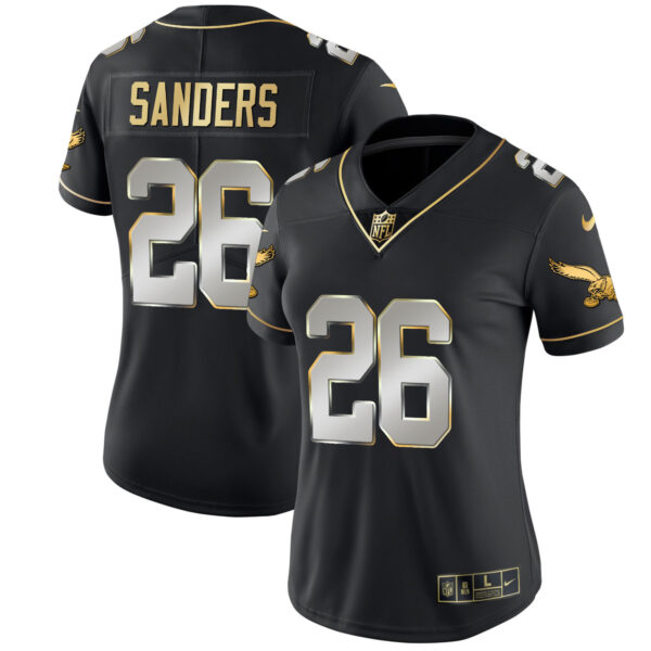 Women's Eagles Kelly Green Gold Jersey - All Stitched - Image 63