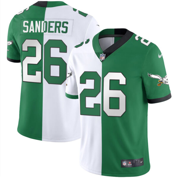 Men's Eagles Gold & Kelly Vapor Jersey V2 - All Stitched - Image 36
