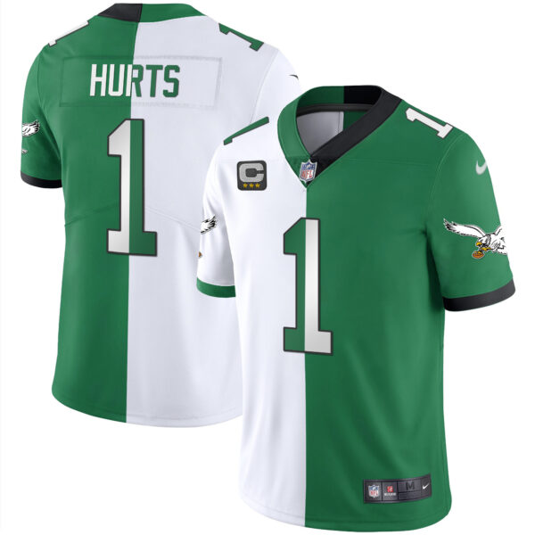 Men's Eagles Gold & Kelly Vapor Jersey V2 - All Stitched - Image 28