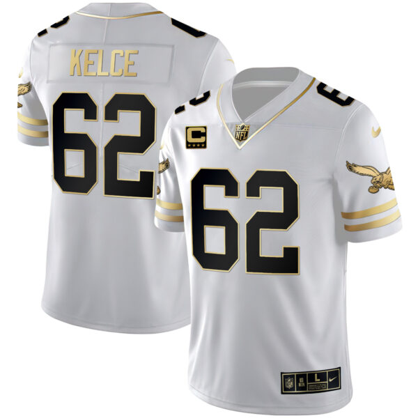 Men's Eagles Gold & Kelly Vapor Jersey V2 - All Stitched - Image 52