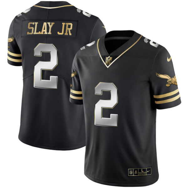 Men's Eagles Gold & Kelly Vapor Jersey V2 - All Stitched - Image 44