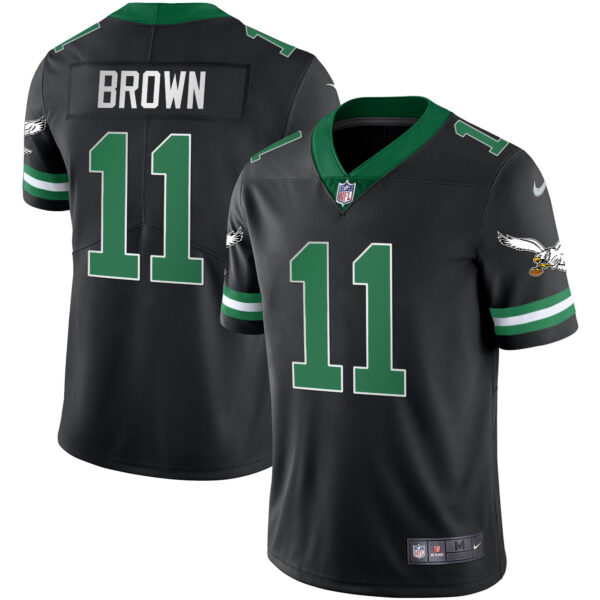 Men's Eagles Gold & Kelly Vapor Throwback Jersey - All Stitched - Image 24