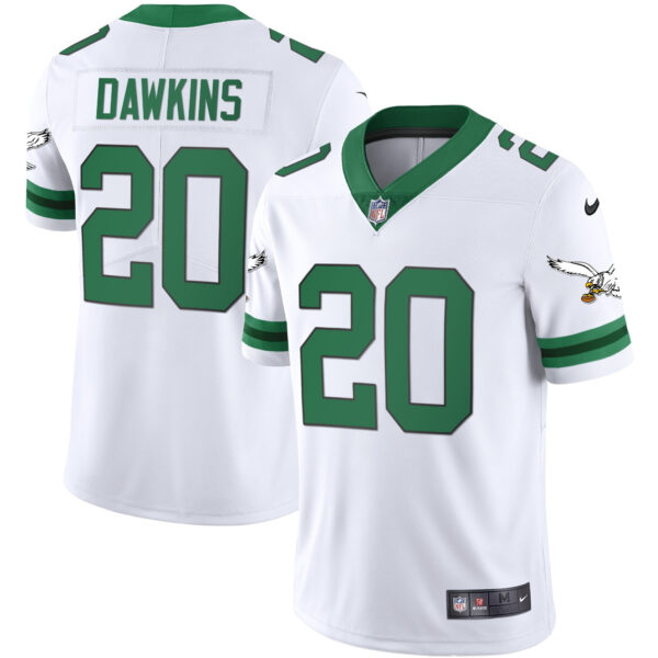 Men's Eagles Gold & Kelly Vapor Throwback Jersey - All Stitched - Image 5