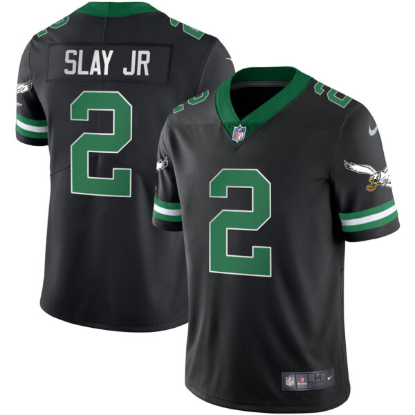 Men's Eagles Gold & Kelly Vapor Throwback Jersey - All Stitched - Image 26
