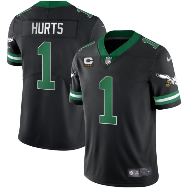 Men's Eagles Gold & Kelly Vapor Throwback Jersey - All Stitched - Image 19