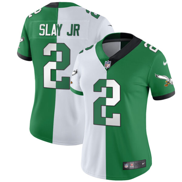 Women's Eagles Gold & Kelly Vapor Jersey V2 - All Stitched - Image 35