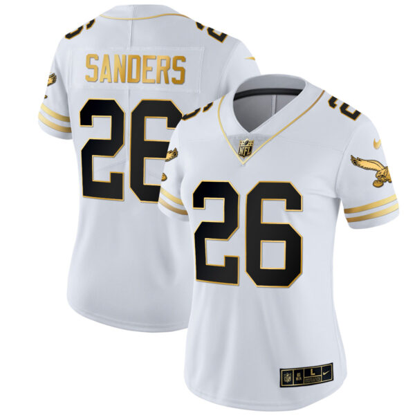 Women's Eagles Gold & Kelly Vapor Jersey V2 - All Stitched - Image 54