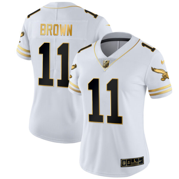 Women's Eagles Gold & Kelly Vapor Jersey V2 - All Stitched - Image 51