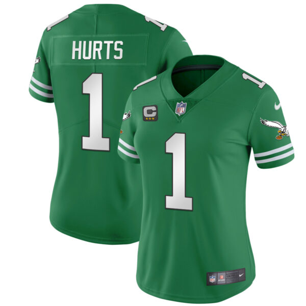 Women's Eagles Gold & Kelly Vapor Jersey V2 - All Stitched - Image 10