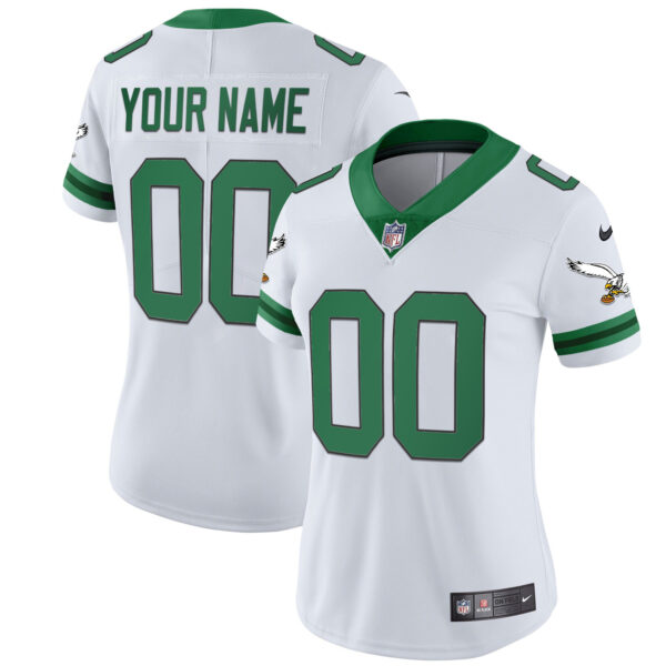 Eagles Gold & Kelly Vapor Throwback Jersey - All Stitched - Image 8