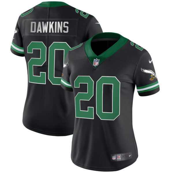 Women's Eagles Gold & Kelly Vapor Throwback Jersey - All Stitched - Image 23