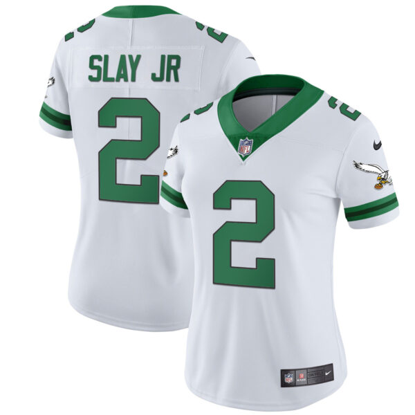 Women's Eagles Gold & Kelly Vapor Throwback Jersey - All Stitched - Image 8